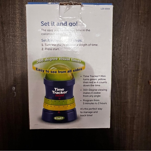 Learning Resources Time Tracker Mini Visual Timer, Classroom Timer, Hand Washing - Picture 2 of 6